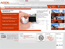 Tablet Screenshot of aode-electronics.com